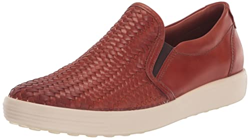 ECCO Damen Soft 7 Woven Slip on 2.0 Sneaker, Cognac, 38/38.5 EU von ECCO