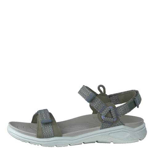 ECCO Damen X-trinsic Flat Sandal, Grün(Vetiver/vetiver), 37 EU von ECCO