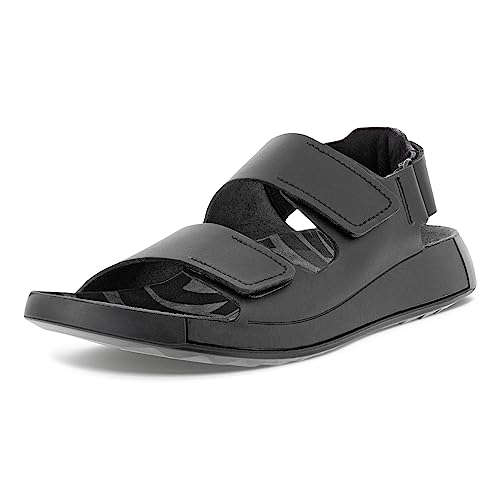 Ecco Herren 2ND Cozmo M Flat Sandal, Black, 42 EU von ECCO