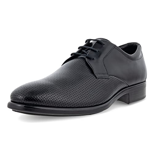 ECCO Herren Citytray Plain Toe Tie Oxford, Schwarz(Schwarz), 44.5/45 EU von ECCO