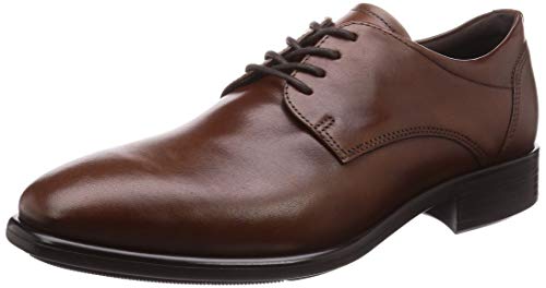 ECCO Herren Citytray Plain Toe Tie Oxford, Braun(Cognac), 45.5/46.5 EU von ECCO