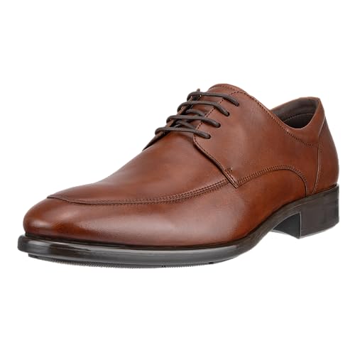 ECCO Herren Citytray Plain Toe Tie Oxford, Braun(Cognac), 44 EU von ECCO