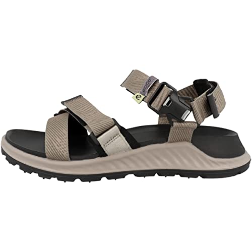 ECCO Herren EXOWRAP M 3S TEX Sandal, Moon Rock/Taupe, 40 EU von ECCO