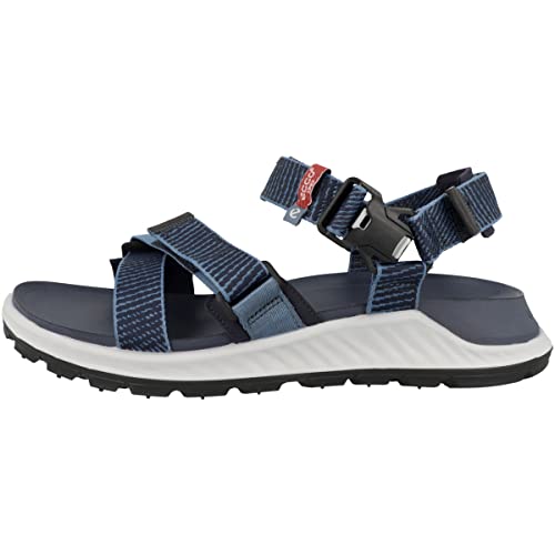 Ecco Herren EXOWRAP M 3S TEX Sandal, Retro Blue/Marine, 44 EU von ECCO