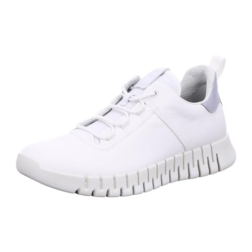 Ecco Herren Gruuv M White Shoe, 47 EU Schmal von ECCO