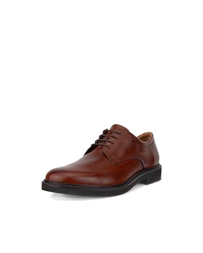 ECCO Herren London Plain Toe Tie Oxford, Cognac, 9-9.5 von ECCO