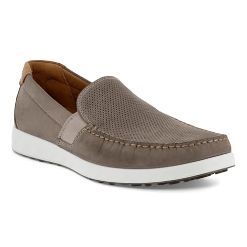 ECCO Herren S Lite Moc Sommer Driving Style Loafer, Warm Grey/Cognac Summer Perforated, 12-12.5 ECCO Herren S Lite Moc Sommer Driving Style Loafer, Warm Grey/Cognac Summer Perforated, 12-12.5 von ECCO