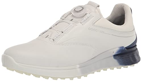 ECCO Herren S-Three Boa Gore-tex Wasserdichter Hybrid-Golfschuh, WeiÃŸ/Blau Tiefe/HellweiÃŸ, 13-13.5 von ECCO