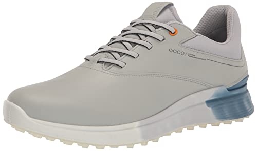 ECCO Herren S-Three Gore-tex Waterproof Golfschuh, Beton/Retro Blau/Beton, 43 EU von ECCO