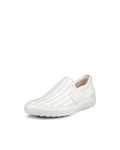 ECCO Herren Soft 7 Slip on 2.0 Loafer, Weiss/opulenter Garten, 37/37.5 EU von ECCO