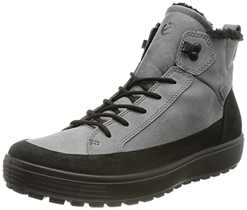 Ecco Herren Soft 7 Tred Fashion Boot, Black/Titanium, 45 EU von ECCO