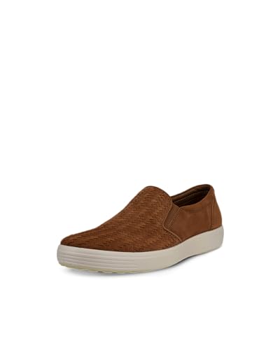 ECCO Herren Soft 7 Woven Slip On 2.0 Sneaker, Camel Nubuk, 12-12.5 von ECCO