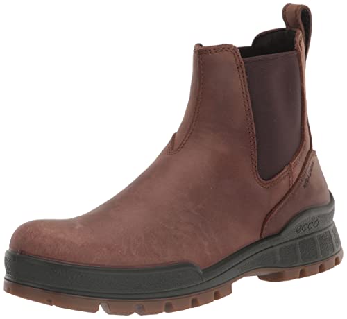 ECCO Herren Track 25 Hydromax Wasserabweisender Chelsea-Stiefel, Kakaobraunes Nubuk, 12-12.5 von ECCO