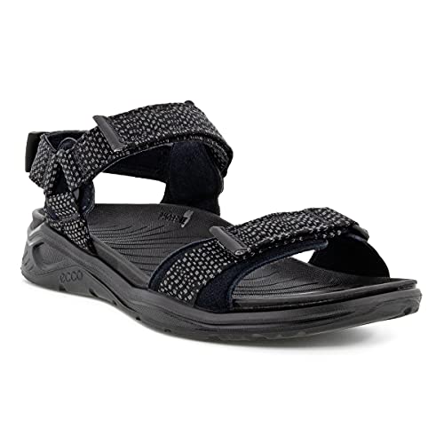 ECCO Herren X-TRINSIC M Flat Sandal, Black/Black, 46 EU von ECCO