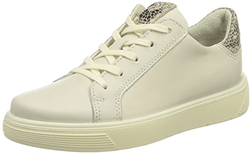 ECCO Mädchen Street Tray Sneaker, White/limestoneblack, 27 EU von ECCO