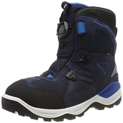 ECCO Jungen Snow Mountain Schneestiefel, Blau (Black/Night Sky), 24 EU von ECCO