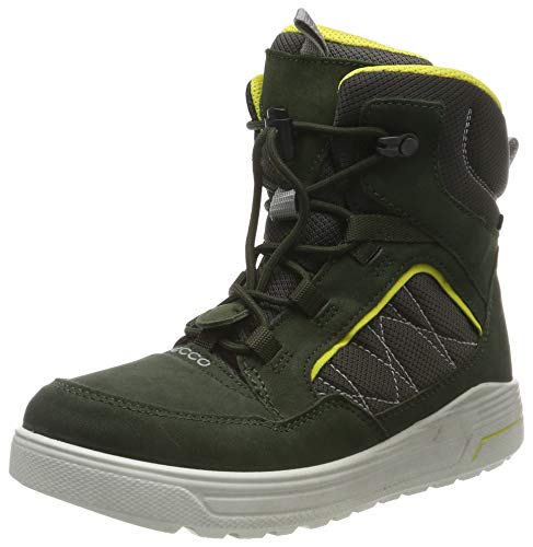 ECCO Jungen URBAN SNOWBOARDER Hohe Sneaker Mid-cut Boot, Grün (Deep Forest/Canary 51640), 29 EU von ECCO