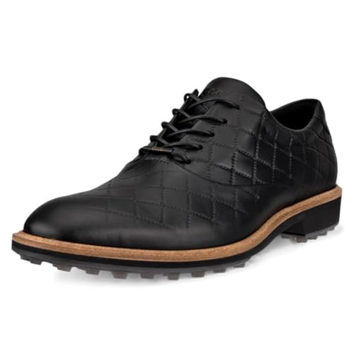 ECCO Klassischer Hybrid-Hydromax-Golfschuh für Herren, wasserabweisend, Schwarz , 43 EU von ECCO