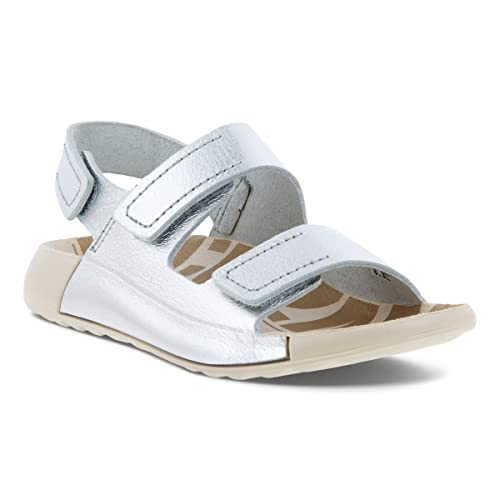 ECCO Mädchen 2nd Cozmo K Flat Sandal, Pure Silver, 40 EU von ECCO