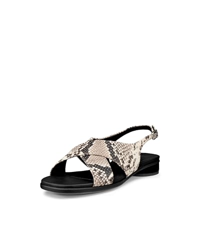 ECCO Sculpted Alba 25 Slingback Sandalen für Damen, Dark Clay Snake Print, 8/8.5 UK von ECCO