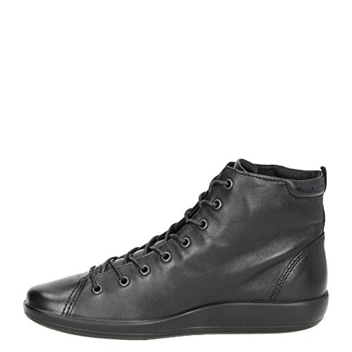 ECCO Mädchen Soft 2.0 Sneaker Low-Top Trainer, Schwarz Black With Black Sole56723, 35 EU von ECCO