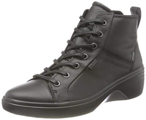 ECCO Damen Soft 7 Wedge Ankle Boot, Black/Black, 40 EU von ECCO