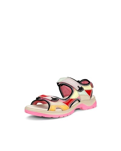 ECCO Yucatan Damen-Sandalen, Bubblegum Patchwork, 37/37.5 EU von ECCO