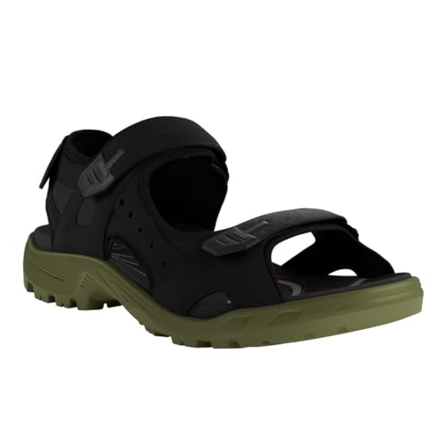 ECCO Yucatan Sport-Sandalen für Herren, Schwarz/Eichel, 11-11.5 von ECCO