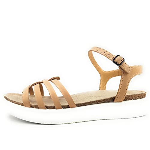 Ecco CORKSPHERE SANDAL Damen Sandale in Braun, Größe 39 von ECCO