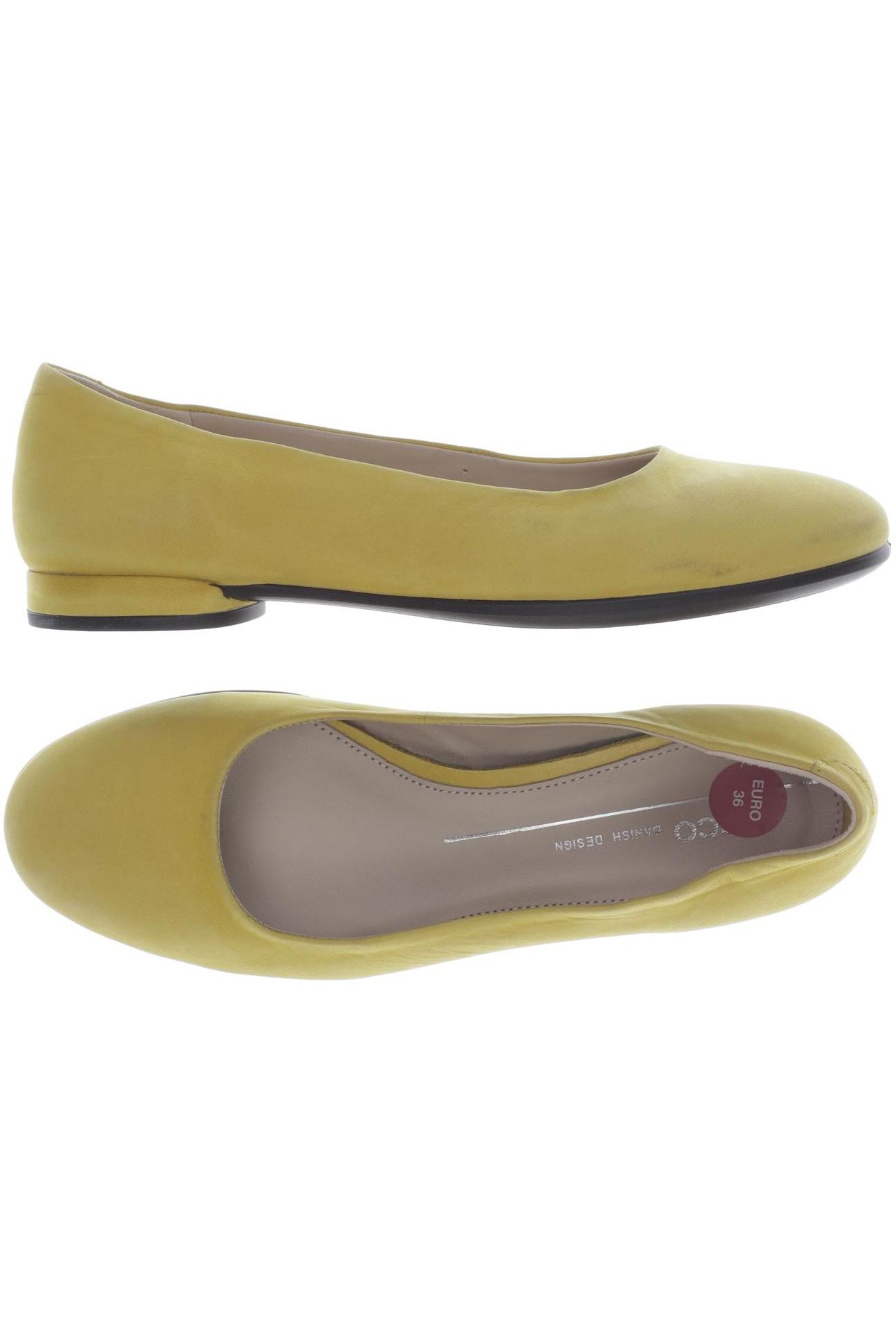 Ecco Damen Ballerinas, gelb von ECCO