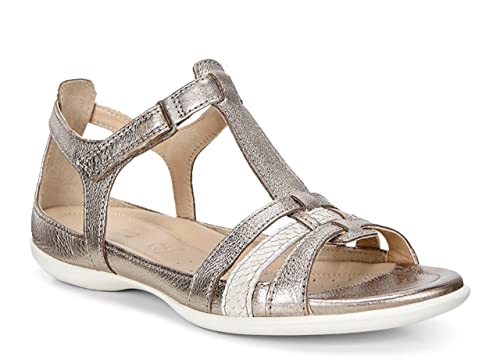 Ecco ECCO FLASH, Damen Knöchelriemchen Sandalen, Silber (WARM GREY METALLIC/MOON ROCK57462), 35 EU (3 Damen UK) von ECCO