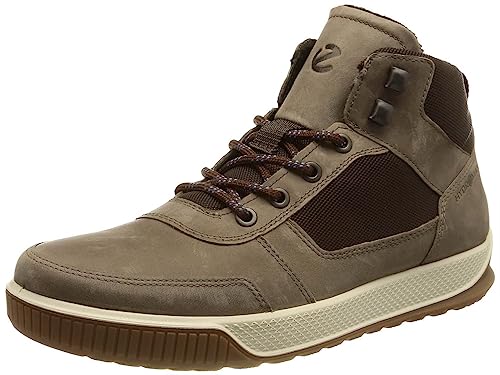 Ecco Herren Byway TRED Mid-Cut Boot, Taupe/Coffee, 42 EU von ECCO