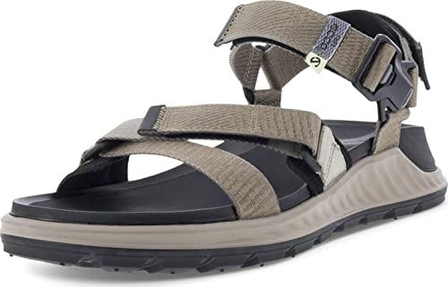 Ecco Herren EXOWRAP M 3S TEX Sandal, Moon Rock/Taupe, 39 EU von ECCO