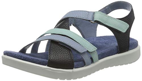 Ecco Mädchen Flora Riemchensandalen, Blau (Night Sky/Dusty Blue/Eggshell Blue 51938), 36 EU von ECCO