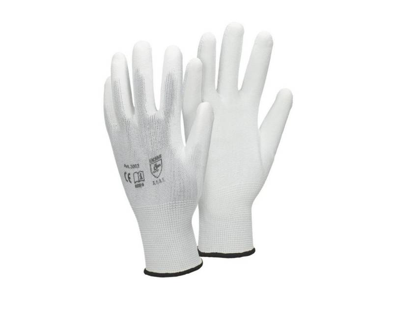 ECD Germany Arbeitshandschuhe Gartenhandschuhe Montagehandschuh Schutzhandschuh mit PU-Beschichtung (4-St) 4er Set Mechanikerhandschuhe Größe: XL atmungsaktiv & rutschfest von ECD Germany