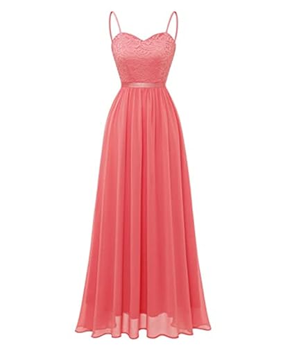 ECDAHICC Damen Chiffon Abendkleider Elegant für Hochzeit Lang Brautjungfernkleid Ärmelloses Slim Fit Kleid CL-L ECDAHICC Damen Chiffon Abendkleider Elegant für Hochzeit Lang Brautjungfernkleid Ärmelloses Slim Fit Kleid CL-L von ECDAHICC