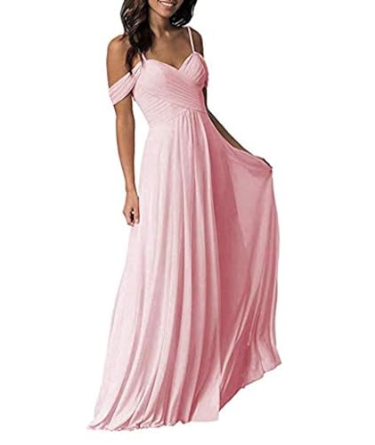 ECDAHICC Damen Kleider Off Shoulder Langes Kleid Elegant Enges Festlich Abendkleider für Brautjungfernkleid Cocktail Party Kleid PI-S von ECDAHICC