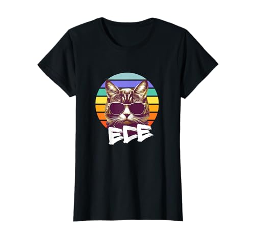 ECE - Schöner Mädchen Name mit lustiger Katze T-Shirt ECE - Schöner Mädchen Name mit lustiger Katze T-Shirt von ECE Tochter Enkel Geburtstag Geschenkideen