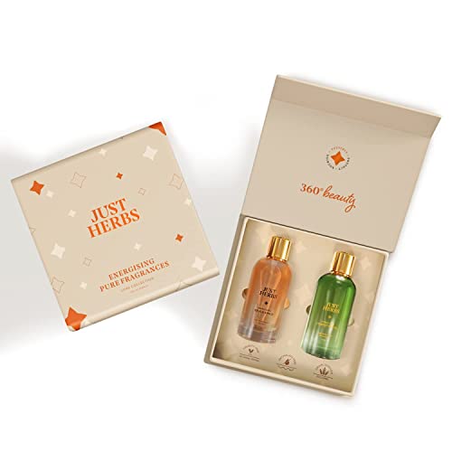 Green Velly Herbs EDP Perfume Long Lasting Luxury Scent Gift Set for Men & Women - 2x100 ml von ECH