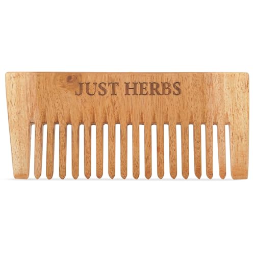 Green Velly Herbs Handmade Wooden Neem Comb for Hair Growth and Hairfall Control for Men & Women von ECH
