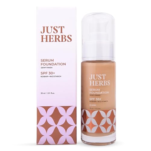 Green Velly Herbs Serum Foundation for Face Makeup with SPF30+ Dewy Finish Full Coverage Makeup Foundation For All Skin Types 20 ml von ECH