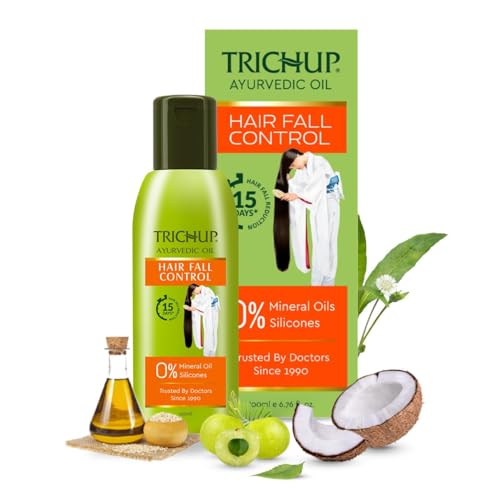 Green Velly Tricchup Ayurvedic Hair Fall Control for Hair Growth For Men & Women | 5 Natural Ingredients | Nourishes and Repairs Damaged Hair | No Mineral & Paraben- 100ml von ECH