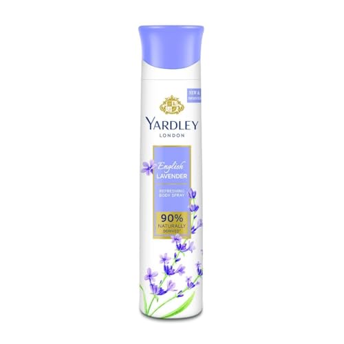 Green Velly Yardly London English Lavender Refreshing Body Spray| Fresh Floral Scent| 90% Naturally Derived| | Deo Spray| Body Deodorant for Women| 150ml von ECH