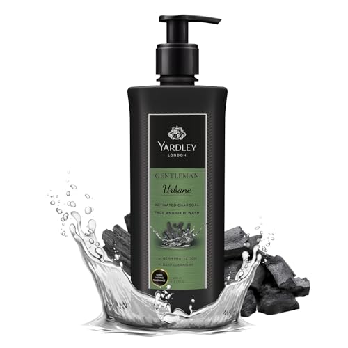 ECH Green Velly Yardly London Gentleman Urbane Activated Charcoal Face and Body Wash For Men| Daily Bath Shower Gel With Germ Protection, Deep Cleansing, & Long-Lasting 250ml von ECH