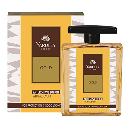 Green Velly Yardly London Gold After Shave Lotion with Aloe Vera| Daily Use After Shave Lotion for Men| For Protected & Good Looking Skin| 100ml von ECH