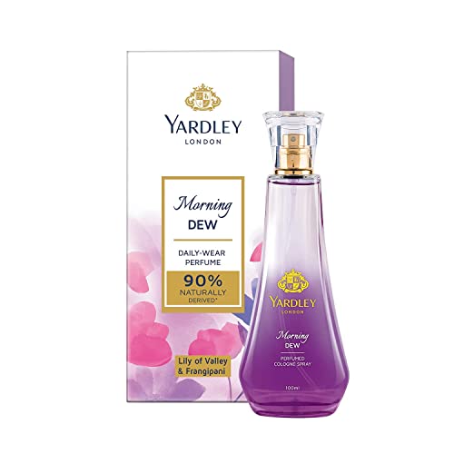 Green Velly Yardly London Morning Dew Perfume| Fresh Floral Scent| 90% Naturally Derived| Lilly of Valley & Frangipani| Perfume for Women| 100ml von ECH