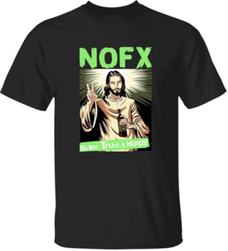 BitTeeClo NOFX - Never Trust A Hippy T-T-Shirts Hemden(X-Large) von ECHJCG