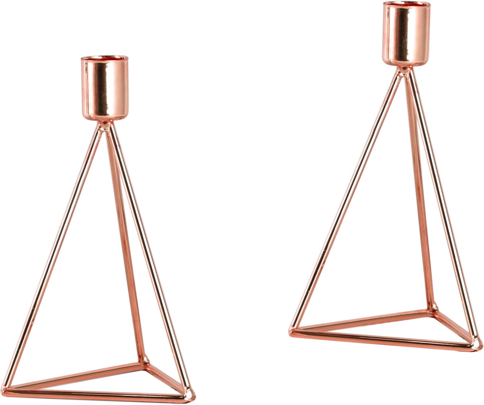 ECHTWERK Teelichthalter "Modern Small, Weihnachtsdeko", (Set, 2 St.), moderner Kerzenhalter aus Eisen, Kerzenständer, Höhe ca. 16,5 cm von ECHTWERK