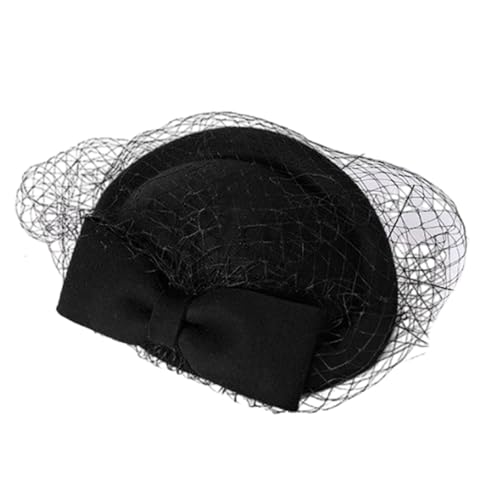 Eleganter Fascinator Hutclip Mit Schleife Handgefertigter Haarschmuck Für Frauen Clip Kopfschmuck 1920er Jahre Trend Kunst von ECMQS