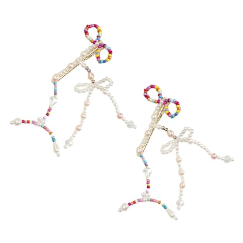 Süße Perle Bowknot Haare Barrettes Frauen Mädchen Haare Haargröße Haarzubehör Kopfschmuck Für Hochzeitsfeier Supply von ECMQS